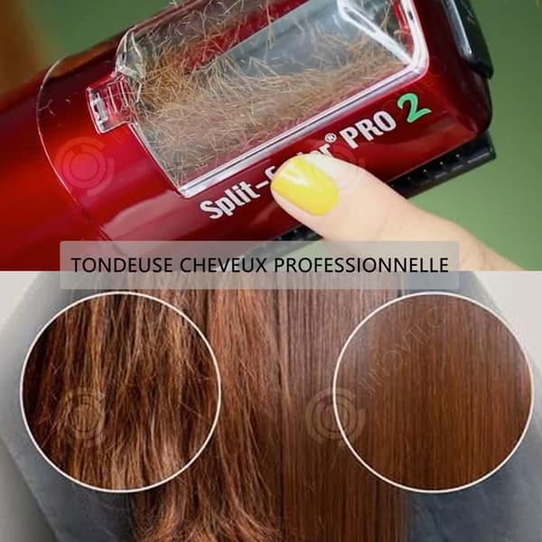 INN Hårklippare 2 i 1 Mini Professionell sladdlös Hårklippare i rostfritt stål för torra skadade och spröda delade toppar