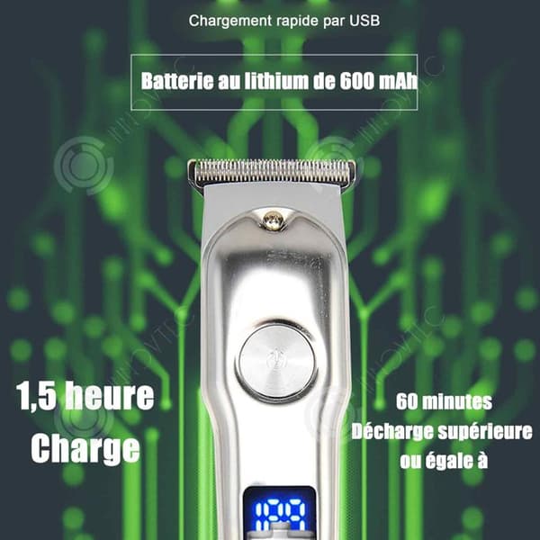 INN Hårklippare 3W 100-240V USB 600mAh Hem Elektrisk Hårklippare Gravyr Metall Hårklippare Eltrimmer