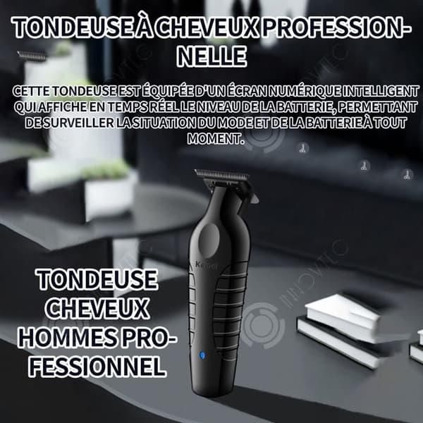 INN Hårklippare USB Uppladdningsbar med 3 hårkammar Professionell trimmer för män Allt-i-ett sladdlös hårklippningssats