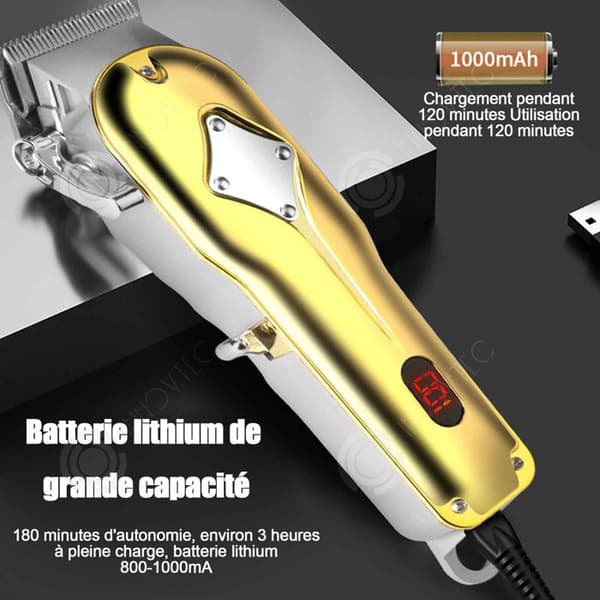 INN Hårklippare 5w 0,8-2mm 1800mAh All Metal Intelligent elektrisk Hårklippare Digital Display Hårklippare