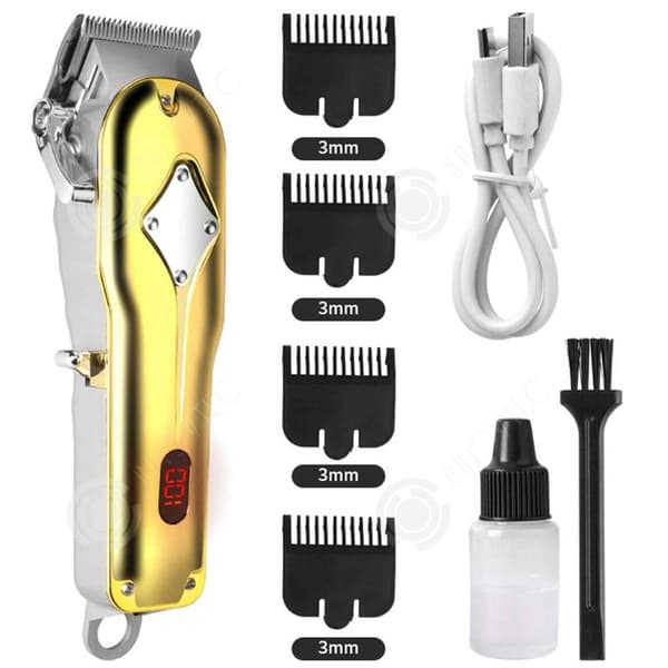 INN Hårklippare 5w 0,8-2mm 1800mAh All Metal Intelligent elektrisk Hårklippare Digital Display Hårklippare