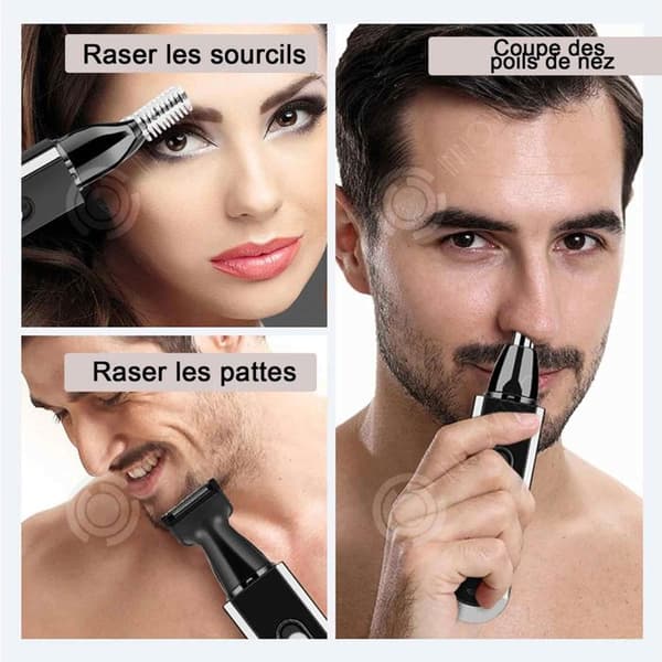 INN Nose Hair Trimmer USB Uppladdningsbar Professionell Nose Trimmer 3 i 1 Exakt skärning smärtfri multifunktion för män och kvinnor