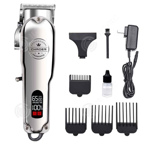INN Hårklippare 110-240V 0,5-3mm All Metal Intelligent elektrisk Hårklippare LCD Digital Display Hårtrimmer