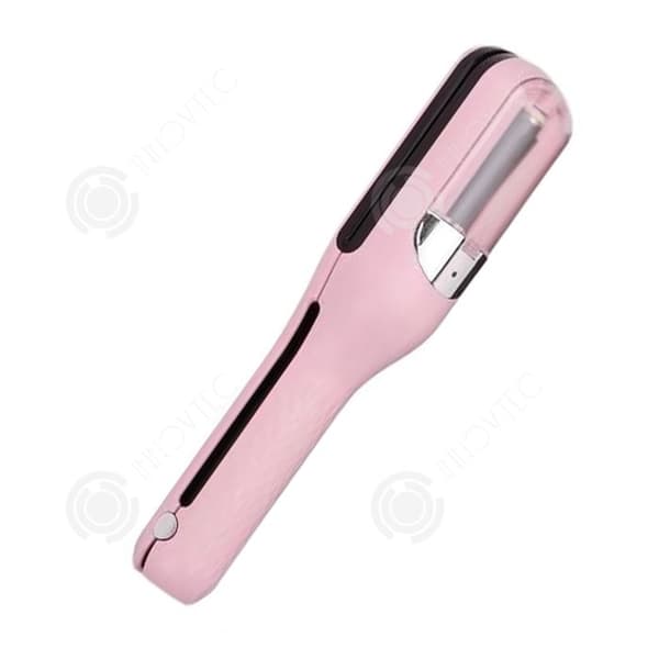 INN Hårklippare 2 i 1 3W USB 500mAh professionell sladdlös trimmer för torra, skadade och spröda delade toppar Rosa