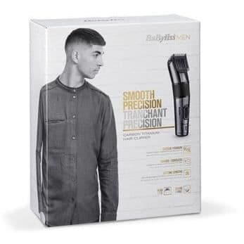 BaByliss - E978E - Carbon Titanium hårklippare för prestanda på långt hår och skägg