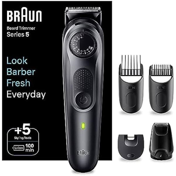 Skäggtrimmer - BRAUN - BT5420 - Ultra-skarp kniv - 40 längdinställningar - Autonomi 100 min Svart