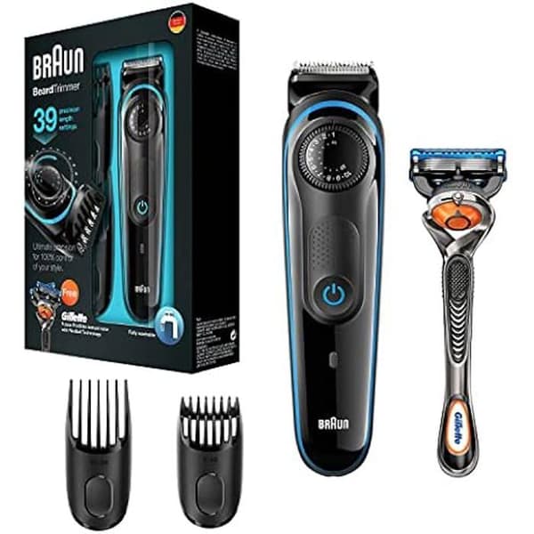 Tondeuse - BRAUN - BT 3040 - Autonomi 60 min - Inställningar 1 mm till 2 cm - Färg Svart Svart, Blå