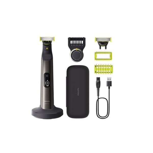 Philips One Blade Pro 360 Ansikts- och kroppstrimmer för män QP6652 61 5,4 W svart och grå Krom