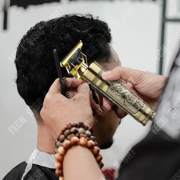 TD® Professional Hair Clipper 4 Limit Comb Anti-Noise Design Plug and Play elektriska Clippers för män