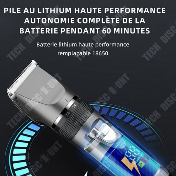TD Hårtrimmer 15W med LED-skärm Skäggtrimmer för män Hårtrimmer för män Skäggtrimmer Hårtrimmer elektrisk skäggtrimmer