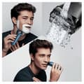Miniatyrbild 5 av 6: BRAUN Series 3 Shave &amp; Style sladdlös elektrisk rakapparat - 3 flexibla blad - 5 kammar - Svart/Blå