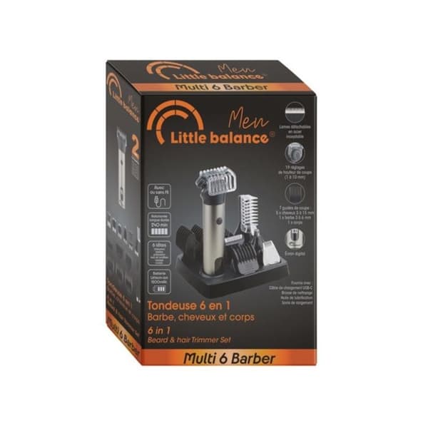Multifunktionsgräsklippare - LITTLE BALANCE - Modell 8789 - Inox - 6 huvuden - Autonomi 2h40