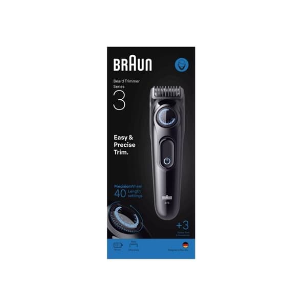 Skäggtrimmer - BRAUN - Series 3 - Ultra-Skarpt Blad - 50 Min Autonomi - 40 Längder