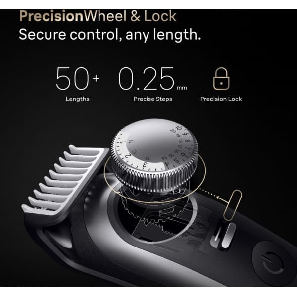 Braun Series 9 skäggtrimmer, BT9560, Krom