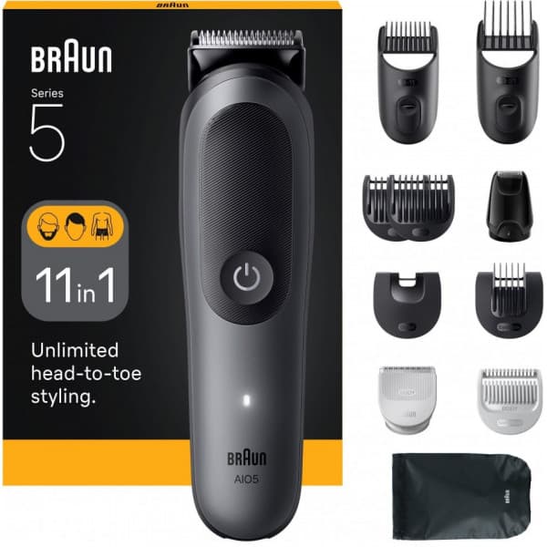 Braun All-in-One Serie 5 multifunktionstrimmer, AIO5560, grå