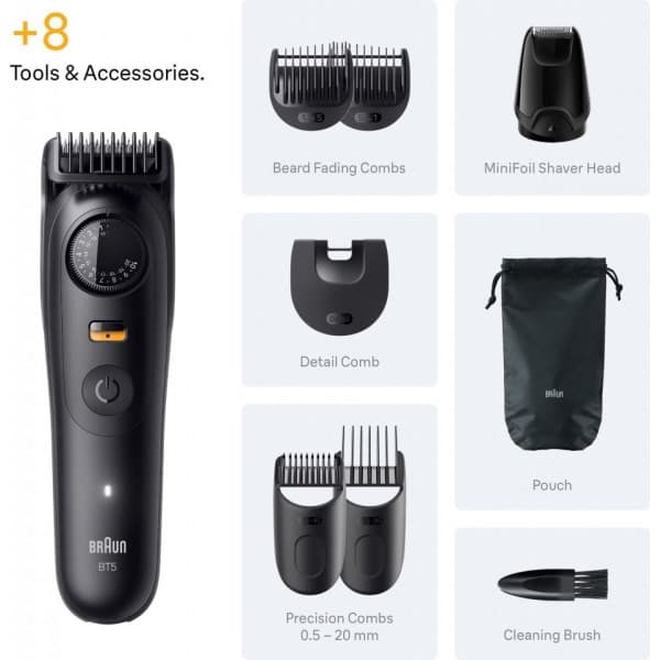 Braun Series 5 skäggtrimmer, BT5560, svart