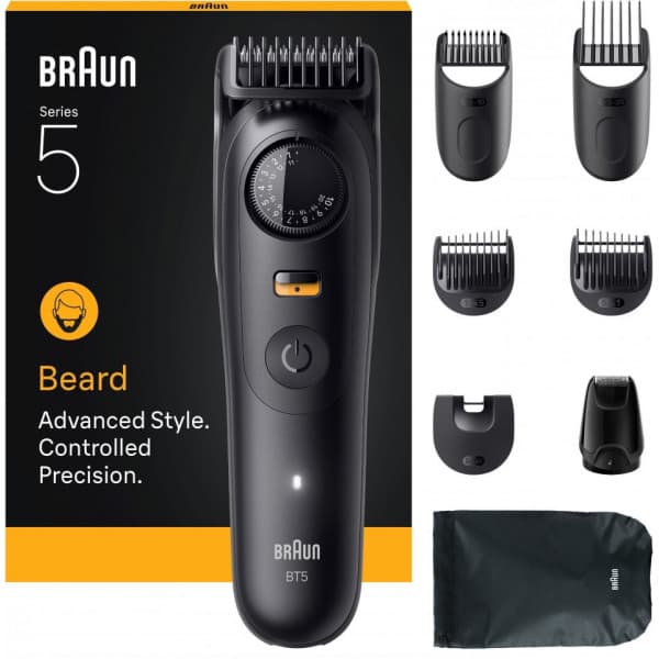 Braun Series 5 skäggtrimmer, BT5560, svart Svart