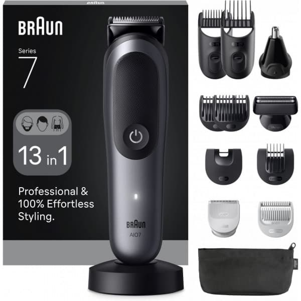 Braun All-in-One Series 7 multifunktionstrimmer, AIO7560, grå