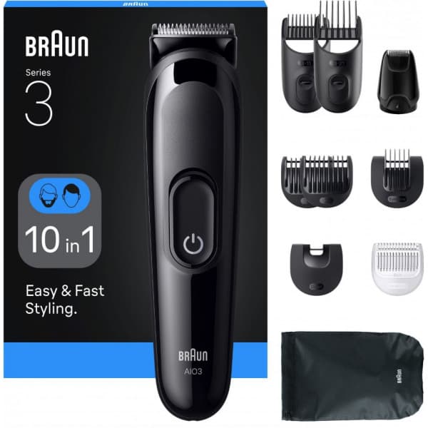 Braun All-in-One Serie 3 rakapparatset, AIO3560, svart