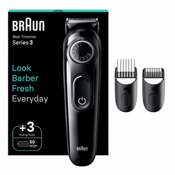 Hiustenleikkuri Braun Series 3 musta
