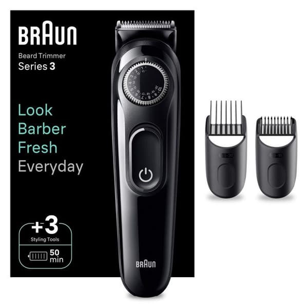 Skäggtrimmer - Braun - BT3410 - Ultraklar - 40 klipphöjder - Trådlös drift
