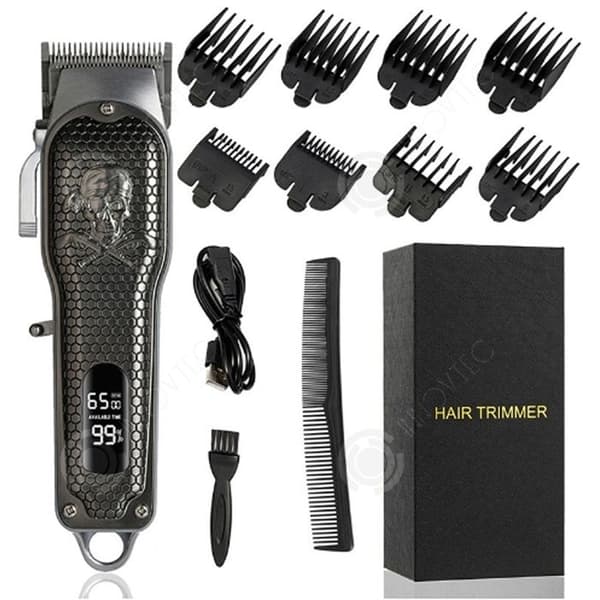 INN Hårklippare 1200 mAh Elektrisk Hårklippare Frisör Barberare Rakning Push Clipper Oljekniv Skallig huvud