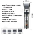 Miniatyrbild 4 av 4: INN Hårklippare 1200 mAh Digital Display Helkroppsrengöring Digital Display Tysta sladdlösa elverktyg