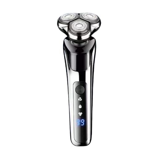 Philips smart digitalt display med tre blade, effektiv og ren barbering, der viser teknologiens charme