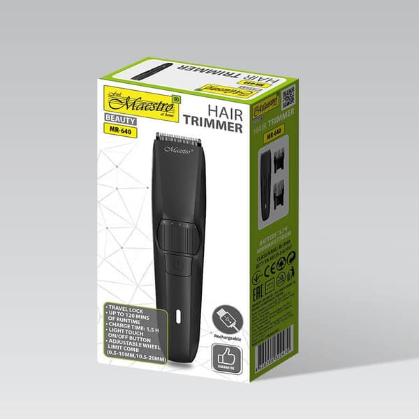 MAESTRO MR-640 USB-hårtrimmer