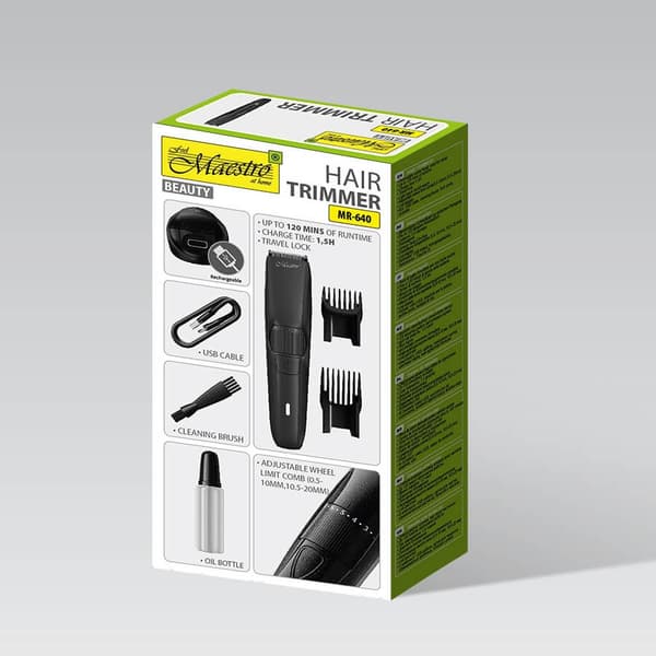 MAESTRO MR-640 USB-hårtrimmer