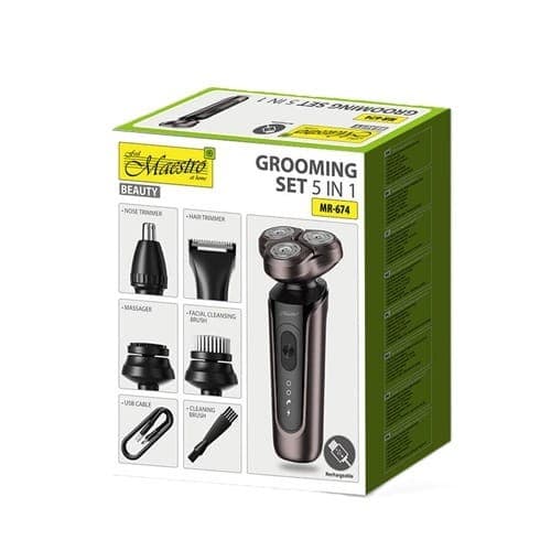 MAESTRO MR-674 5-i-1 USB-barbersæt