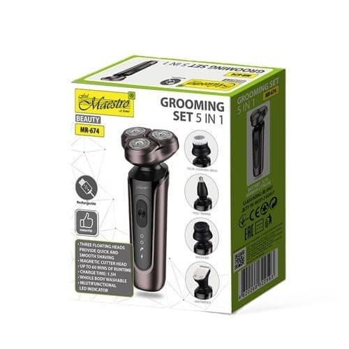 MAESTRO MR-674 5-i-1 USB-barbersæt