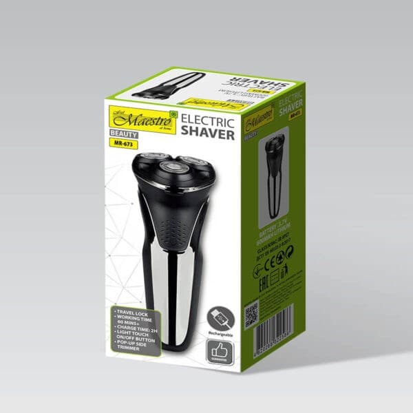 MAESTRO MR-673 USB elektrisk barbermaskine