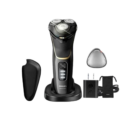 Philips elektrisk rakapparat för män med tre huvuden, effektiv och ren rakning, bekväm upplevelse
