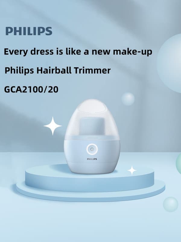 Philips GCA2100 ladattava parranajokone – nukanpoistoaine vaatteille, villapaidoille ja verhoilulle