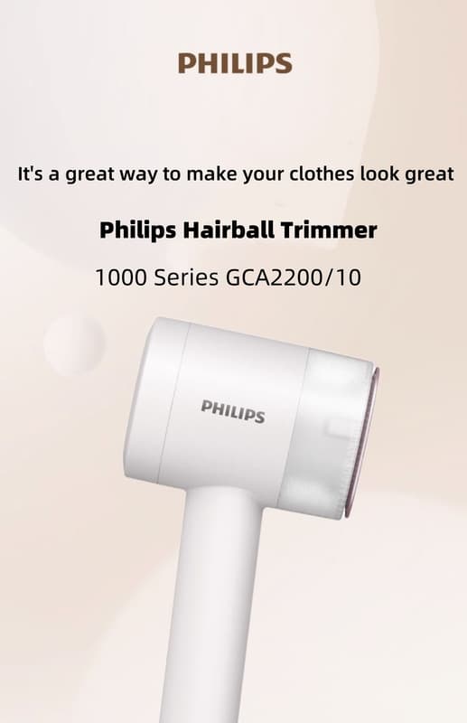 Philips GCA2200 Rechargeable Fabric Shaver – Electric Lint Remover for Clothes & Sweaters