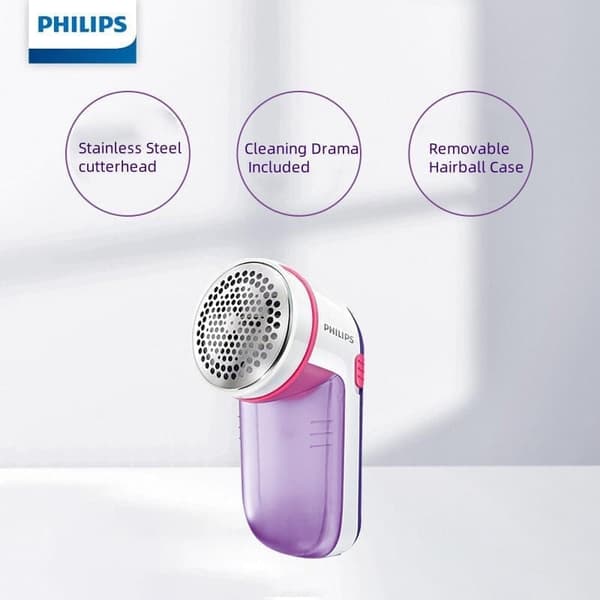 "Philips GC026 Fabric Shaver - batteridrevet fnugfjerner til tøj og trøjer