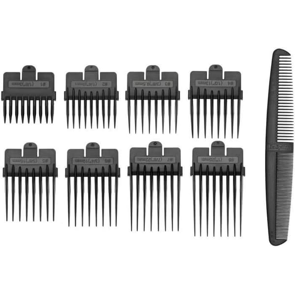 BABYLISS E756E - Elektrisk hårklipper med ledning - XL 45 mm klinger - 9 klippehøjder - Hurtig rengøring - Sort