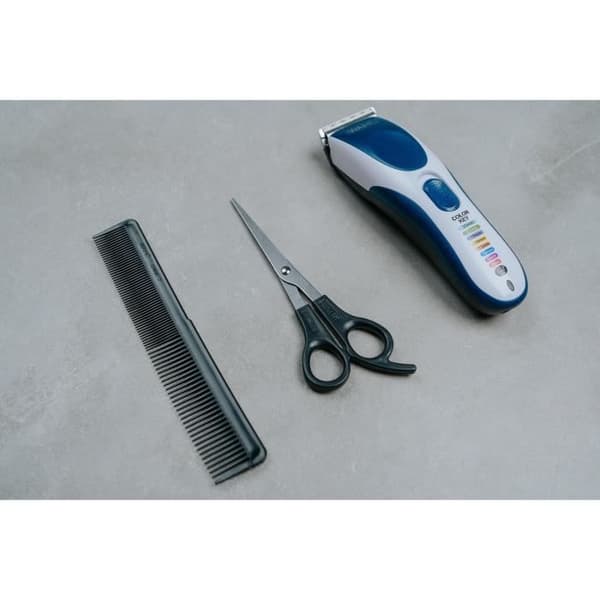 Hårklippare - WAHL - COLOR PRO SLÅDDÖV - 3,5 W - 8 kammar - Batteritid: 60 min - Blå / Grå