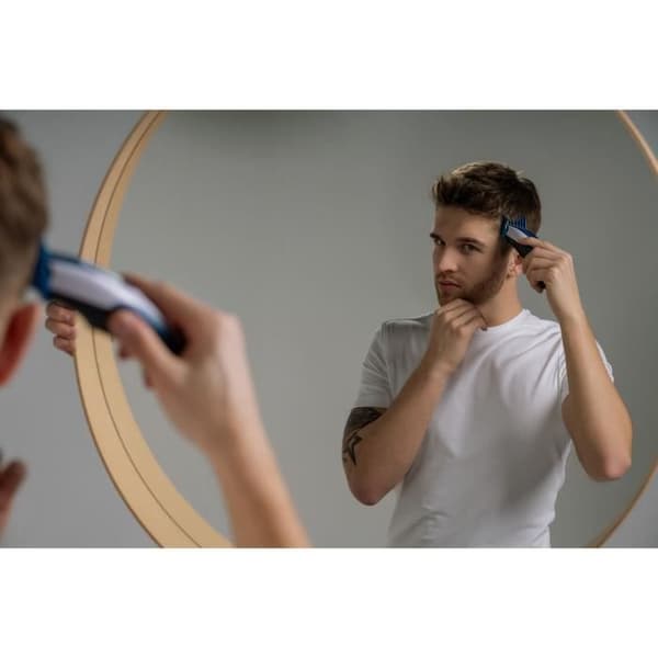 Hårklippare - WAHL - COLOR PRO SLÅDDÖV - 3,5 W - 8 kammar - Batteritid: 60 min - Blå / Grå