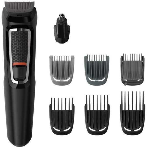 PHILIPS MG3730 / 15 Skæg- og hårtrimmer - Multistyle - 8 i 1 - Selvslibende blade - Sort