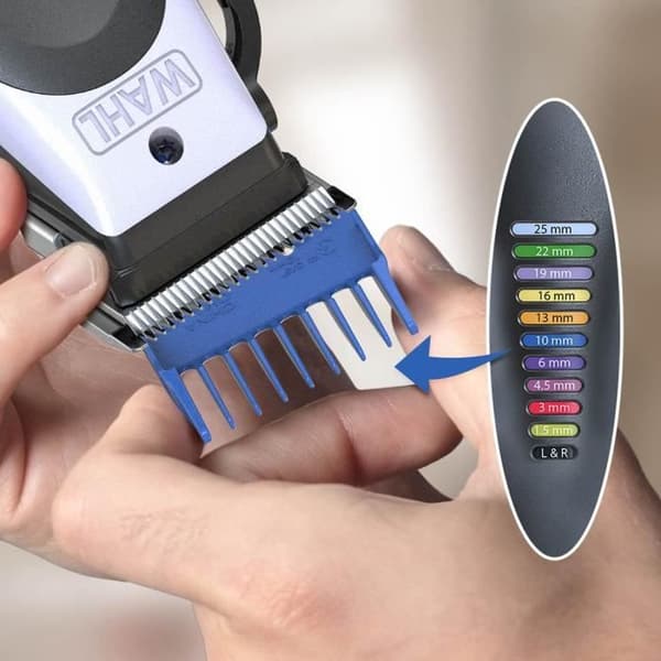 Hårtrimmer - WAHL - ColorPro Sladdlös Litium - 240 V - 120 min - Vit / Svart