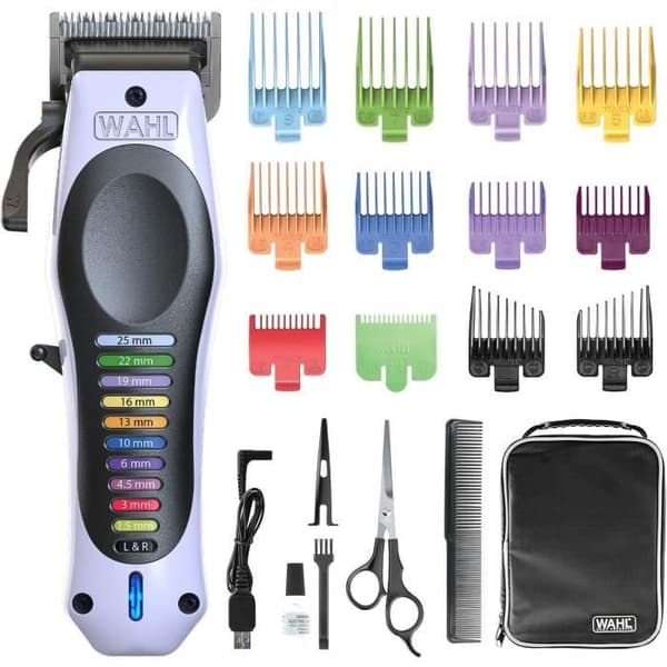 Hårtrimmer - WAHL - ColorPro Sladdlös Litium - 240 V - 120 min - Vit / Svart