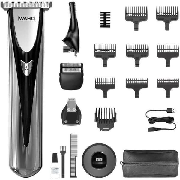 WAHL Elite Groom Multifunktionsklippare - 240V - 150 min - Silver/Svart