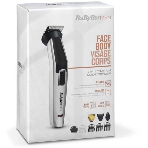 8-in-1 Titaaninen Monitoimitrimmeri - BABYLISS - MT726E - Johdoton - 34 mm Terätrimmeri