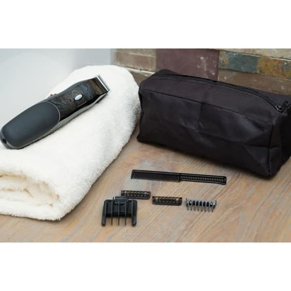 Skäggtrimmer - WAHL - GROOMSMAN - 3,5 V - 6 kammar - Batteritid: 60 min - Grå