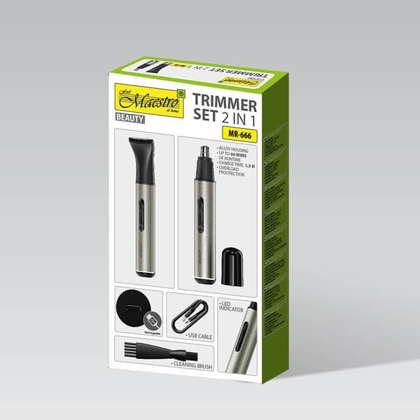 MAESTRO MR-666 2-i-1 trimmerset