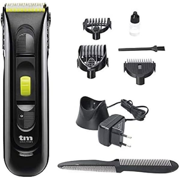 TM Electron TMHC106G Professionell sladdlös hårtrimmer med uppladdningsbart batteri, LED-upplyst laddningsindikator, metallblad