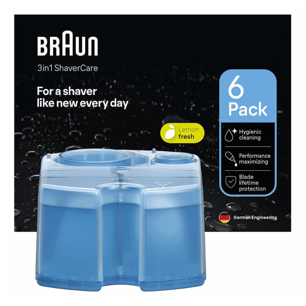 Braun CCR6 Parranajokoneen puhdistuskasetit - 6-pack - 6 kpl