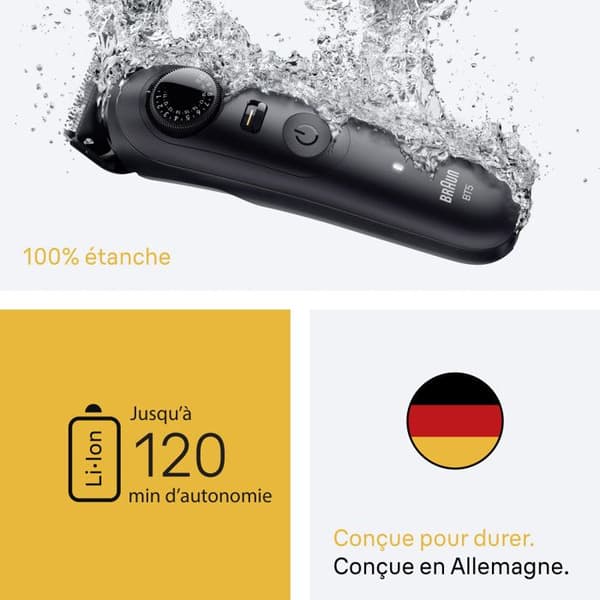 Braun Skäggtrimmer Serie 5, + 2 Verktyg För Att Skapa Din Stil, 20 Längder, Vass Kniv, BT5500, Svart